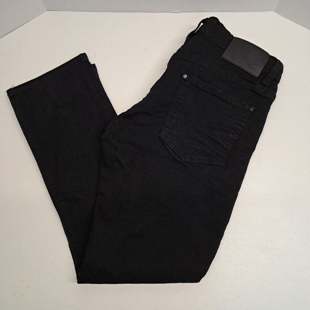 Steve's Jeans Slim Fit Black Stretch Denim Pants Men's 32x30